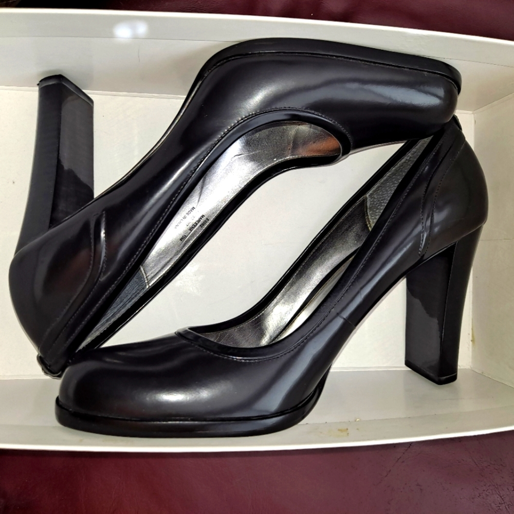 Calvin Klein - Marleena Spazzolato, patent leather heels